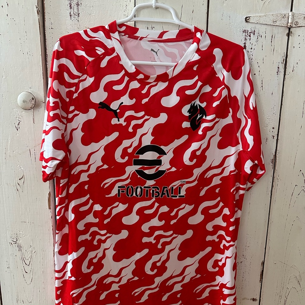 AC Milan Red and White training Soccer Jersey